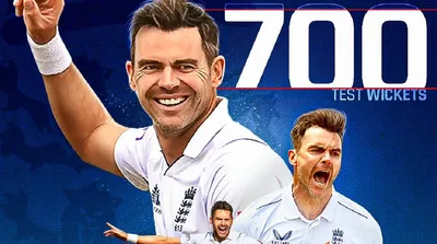 james anderson scripts history  becomes first seam bowler to claim 700 test wickets