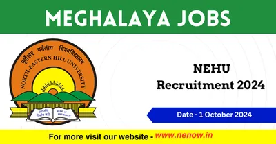 meghalaya jobs   nehu recruitment 2024