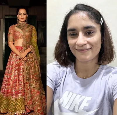 kangana ranaut faces severe backlash for her controversial comment on vinesh phogat ’s historic win