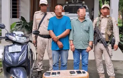 manipur  two pla cadres arrested in imphal extortion drive