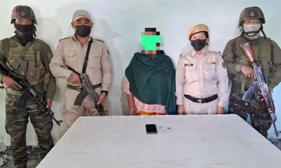 manipur  woman arrested for recruiting youths into insurgent group