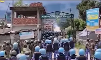 manipur  civil society groups condemn force against liangmai naga protesters in kangpokpi