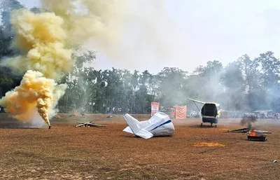 assam  aai hosts aviation search   rescue services exercise at chandubi