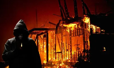 suspected nagaland miscreants set houses ablaze in assam s golaghat district