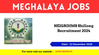 meghalaya jobs   neigrihms shillong recruitment 2024