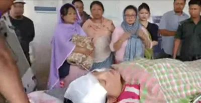 manipur  girl killed  2 women injured in kakching khunou road accident