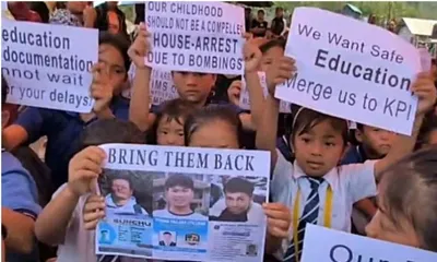 manipur  kuki groups stage protest for mou implementation  release of 14 detainees