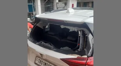 tripura  one killed after lathi charge during vc election counting  ig’s vehicle attacked
