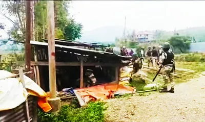 manipur  security forces detain six individuals and seize cache of weapons