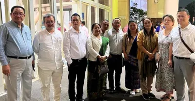 naga  amp  kuki zo mlas from manipur meet in guwahati