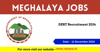 meghalaya jobs   dert recruitment 2024