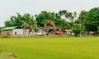 assam  goalpara eviction drive clears 1 140 bighas of dahikata forest land
