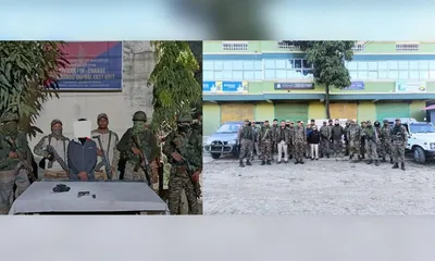 manipur  man arrested with weapons in imphal east’s operation tiger camp
