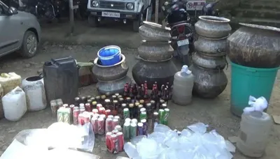 manipur police bust two illegal liquor manufacturing units  three held