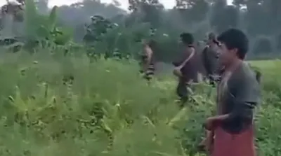 meghalaya assam border row  uneasy calm in lapangap after skirmish