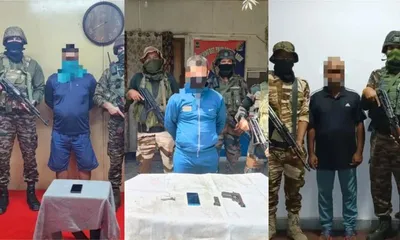 manipur police arrest three militants  seize arms after assam rifles ambush
