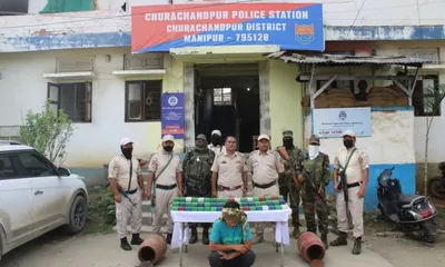 manipur police seize rs 2 cr heroin  nab 3 including one from assam