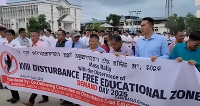 manipur  massive rallies across three valley districts demand disruption free education