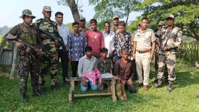 meghalaya  11 bangladeshi nationals held along border