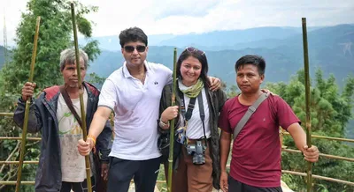 meghalaya  union minister scindia lays foundation for integrated sohra circuit development