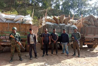 smuggled areca nuts valued at rs  159 crore seized in manipur