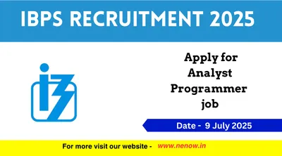 ibps recruitment 2025   apply for analyst programmer job