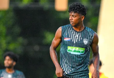 northeast united fc signs young indian forward ankith padmanabhan