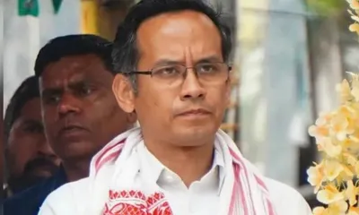 assam  gaurav gogoi escapes injury in minor car accident in jorhat