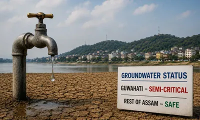 assam  guwahati s groundwater status turns semi critical  rest of state remains safe
