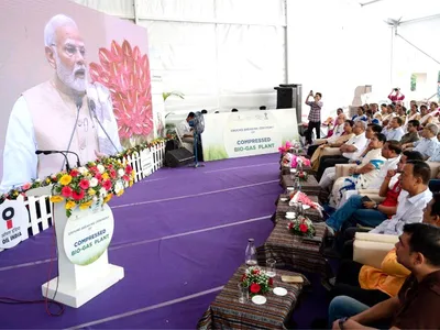 assam  pm modi virtually launches 4 biogas plants in state