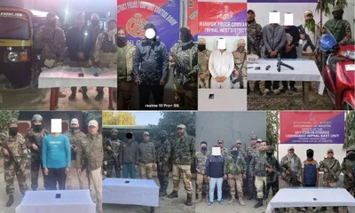 11 g 5 cadres arrested in anti insurgency operations in manipur