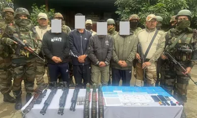 manipur crackdown arrests nine kcp cadres  arms seized in 48 hour operation