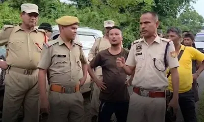 border road work halted amid assam–meghalaya land dispute in lampi