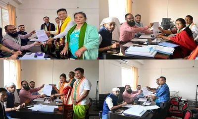 assam polls  four in fray in haflong including congress nominee nandita gorlosa