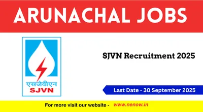 arunachal jobs   sjvn recruitment 2025