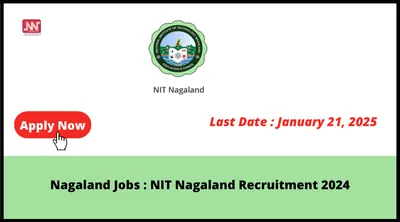 nagaland jobs   nit nagaland recruitment 2024