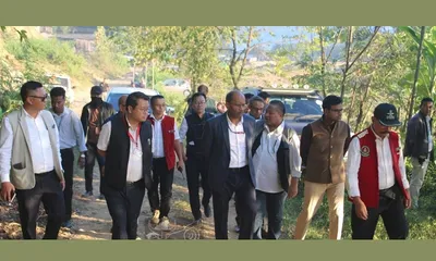 central team visits nagaland to assess flood and landslide damage