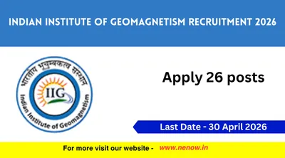 indian institute of geomagnetism recruitment 2026  apply 26 posts