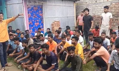 assam  bajrang dal urges halt to illegal sand mining in bajali