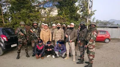 manipur  three kcp noyon group cadres held in extortion case