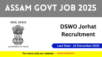 assam govt job 2025   dswo jorhat recruitment