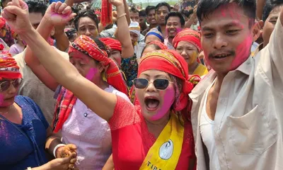 tripura  tipra motha wins 24 of 28 seats in ttaadc polls  bjp bags 4