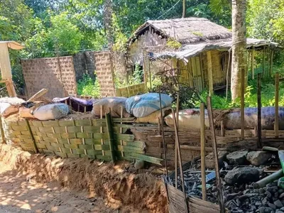 manipur  two bunkers used by armed miscreants destroyed in jiribam