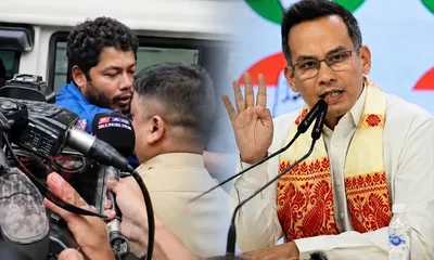 congress targets bjp after assam land rights activist pranab doley s arrest over kaziranga luxury hotel project