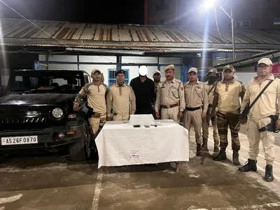 manipur  gang member arrested with contraband drugs in thoubal