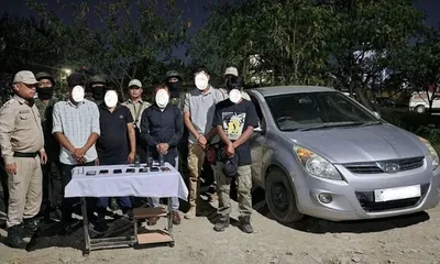 4 unlf p members  amp  associate arrested with weapons in manipur