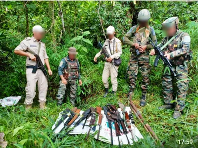 manipur  weapons confiscated after coordination meeting in churachandpur