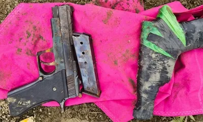 assam  two pistols recovered near railway tracks in dibrugarh
