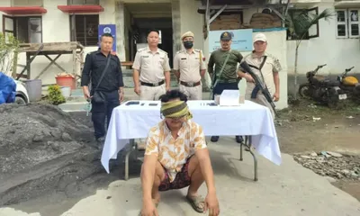 manipur  ckndf a militant held with arms  incriminating papers