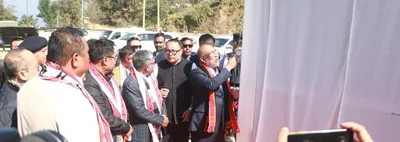 manipur  cm inaugurates 24 projects   lays foundation for 18 worth rs  349 51 cr